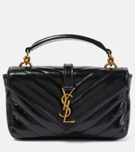 College Mini metalassÃ© leather shoulder bag - Saint Laurent - Modalova