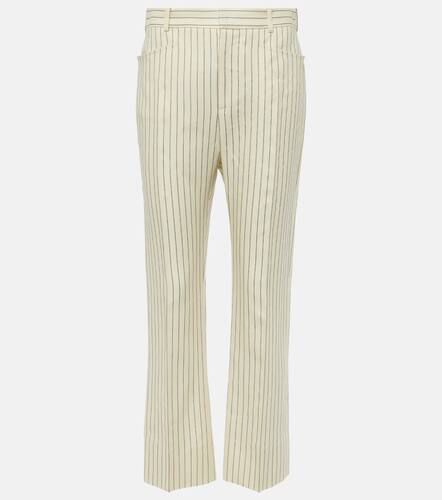 Wallis striped wool and silk-blend straight pants - Tom Ford - Modalova