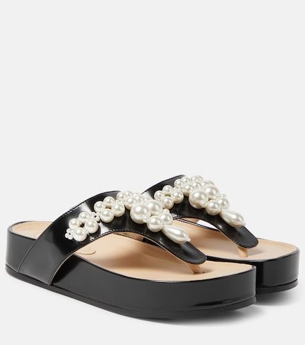 Sandali infradito in pelle - Simone Rocha - Modalova