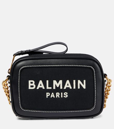 Borsa a spalla B-Army in canvas e pelle - Balmain - Modalova