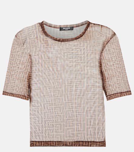 Balmain Printed cropped top - Balmain - Modalova