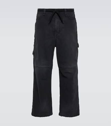 Mid-rise cropped cotton canvas pants - Balenciaga - Modalova