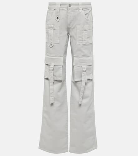 Low-rise denim cargo pants - Blumarine - Modalova