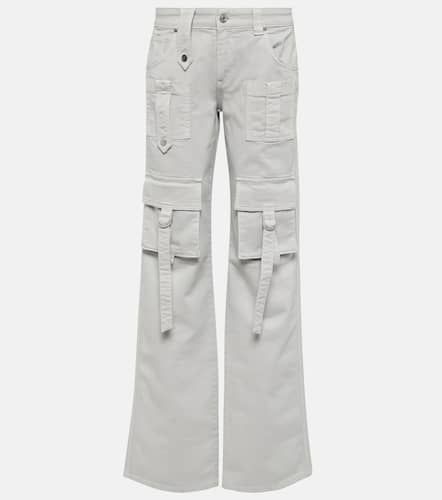 Pantalones cargo en denim de tiro bajo - Blumarine - Modalova
