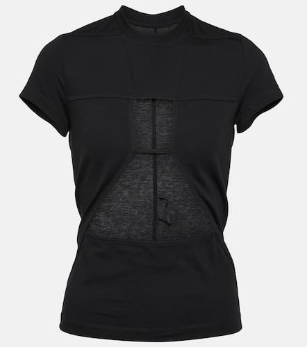 Cutout cotton jersey T-shirt - Rick Owens - Modalova