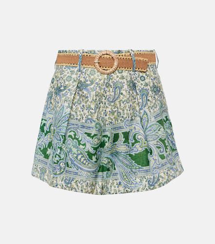 Ottie paisley linen shorts - Zimmermann - Modalova