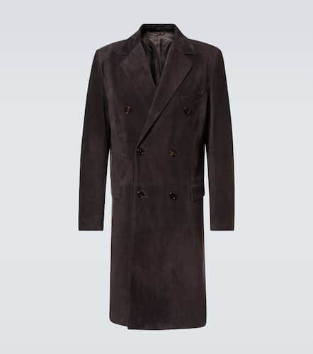 Double-breasted suede overcoat - Dolce&Gabbana - Modalova