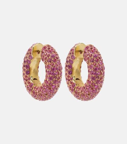 Blossom Bubble 18kt hoop earrings with sapphires - Octavia Elizabeth - Modalova