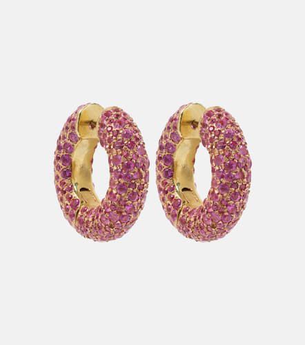 Ohrringe Blossom Bubble aus 18kt Gelbgold mit Saphiren - Octavia Elizabeth - Modalova