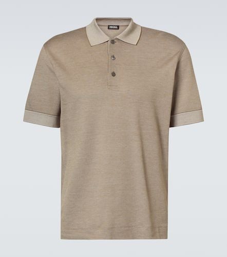 Zegna Cotton and silk polo shirt - Zegna - Modalova