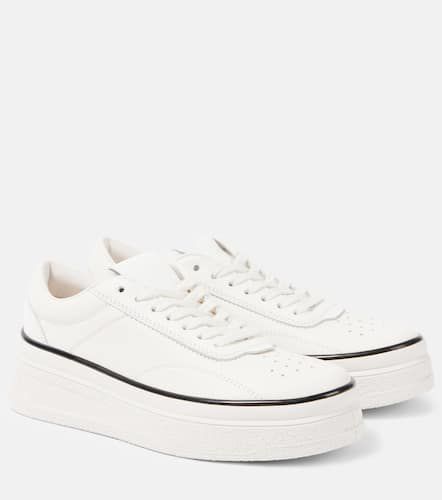 Leather platform sneakers - Jil Sander - Modalova