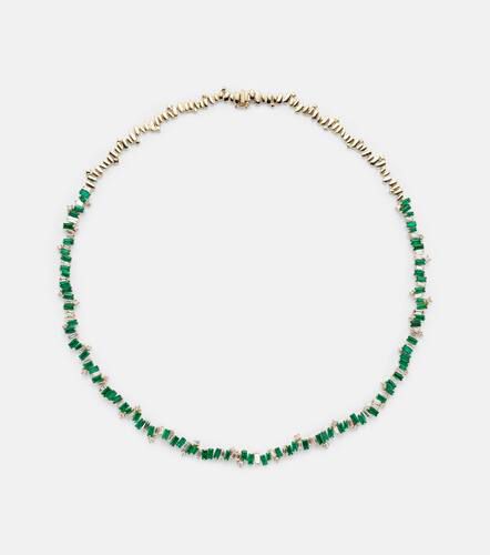 Bold Burst 18kt necklace with diamonds and emerald - Suzanne Kalan - Modalova