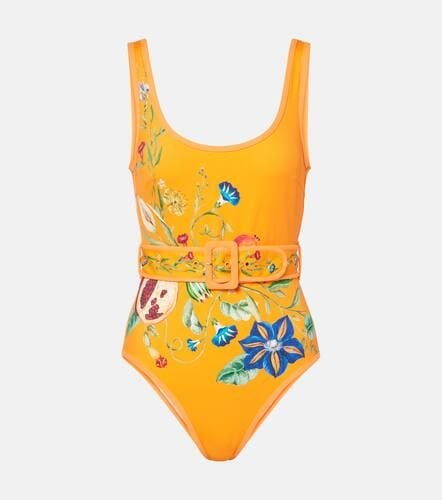 AlÃ©mais Flores printed belted swimsuit - Alemais - Modalova