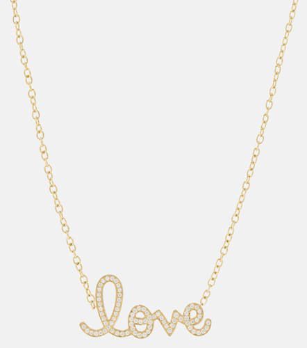 Collana Love in 14kt con diamanti - Sydney Evan - Modalova