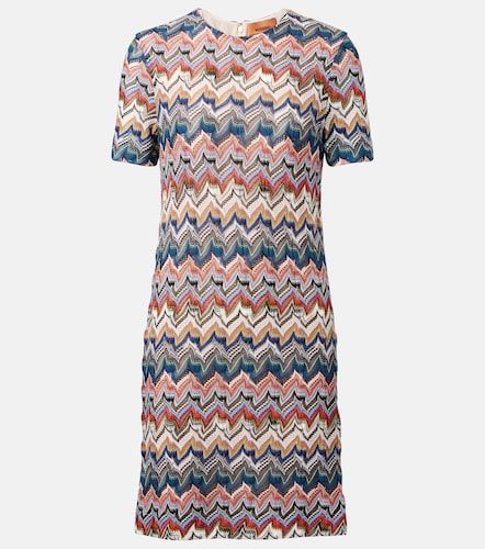 Abito corto con lamé a zig-zag - Missoni - Modalova