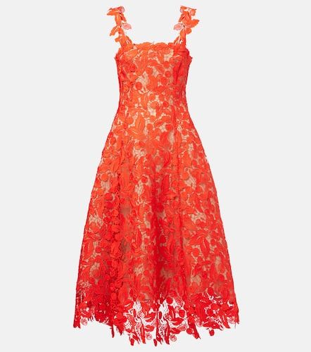 Robe de cocktail en dentelle - Oscar de la Renta - Modalova