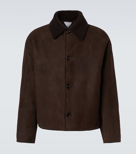 Giacca in pelle e shearling - Bottega Veneta - Modalova