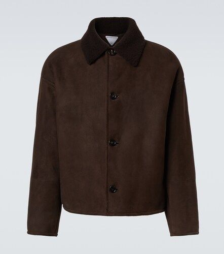 Leather and shearling jacket - Bottega Veneta - Modalova