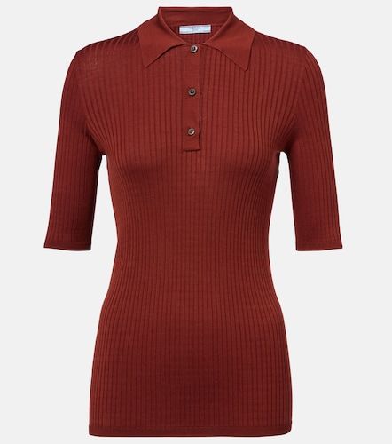 Prada Cotton-blend polo sweater - Prada - Modalova