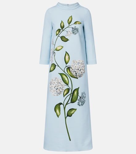 Porcelain Flower wool-blend kaftan - Oscar de la Renta - Modalova