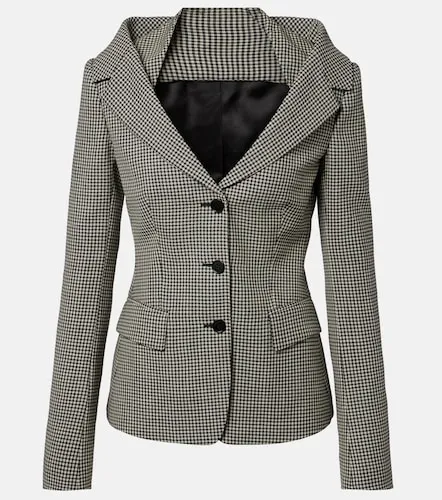 McQueen Blazer a strati a quadretti - McQueen - Modalova