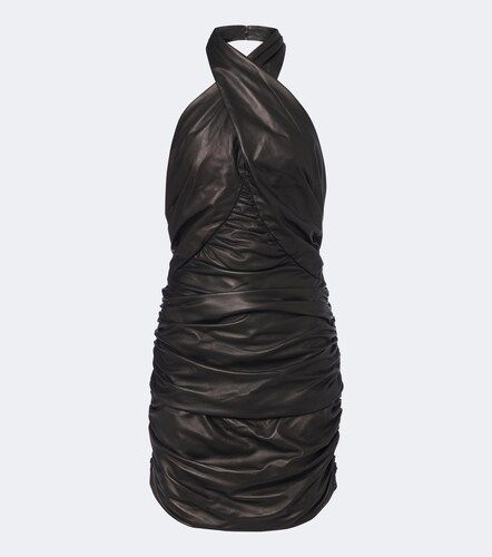 Balmain Minikleid aus Leder - Balmain - Modalova