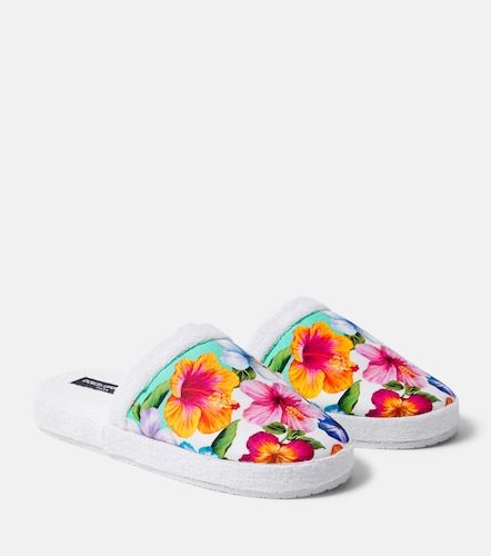 Slippers de rizo florales - Dolce&Gabbana Casa - Modalova