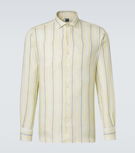 Fedeli Camicia in lino a righe - Fedeli - Modalova