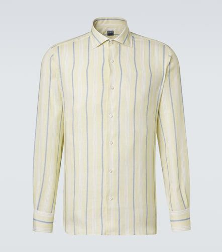 Fedeli Camisa de lino a rayas - Fedeli - Modalova