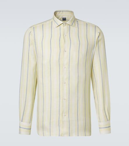 Fedeli Camicia in lino a righe - Fedeli - Modalova