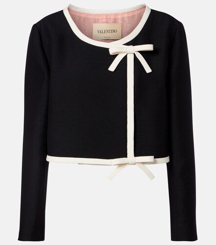Cropped-Jacke aus Crepe Couture - Valentino Garavani - Modalova