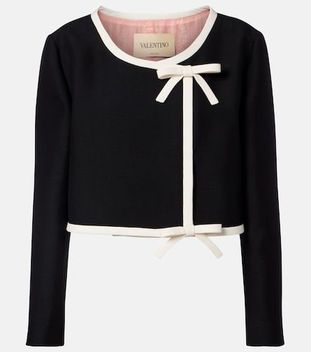 Giacca cropped in Crepe Couture - Valentino Garavani - Modalova