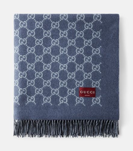 Gucci Coperta in lana e cashmere GG - Gucci - Modalova