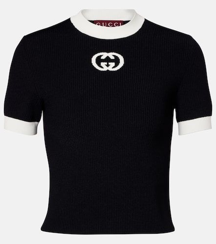 Gucci Top de punto con GG - Gucci - Modalova