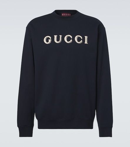Gucci Logo cotton jersey sweatshirt - Gucci - Modalova