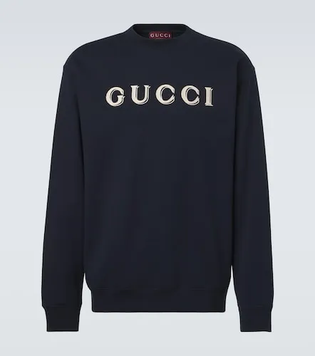 Sudadera de jersey de algodón con logo - Gucci - Modalova