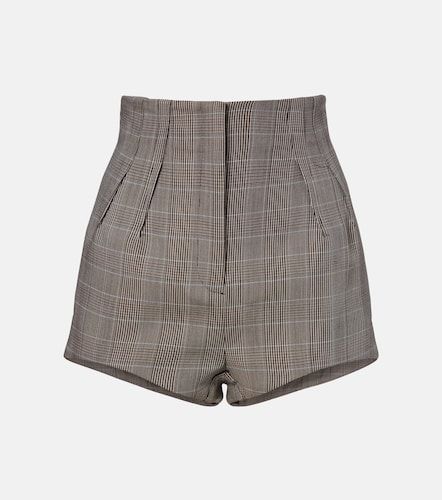 Houndstooth virgin wool shorts - Mugler - Modalova