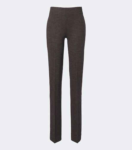 Macy wool jersey straight pants - Ralph Lauren Collection - Modalova
