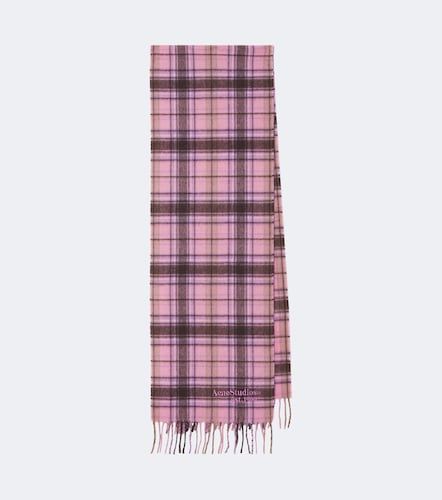 Plaid cashmere and wool scarf - Acne Studios - Modalova