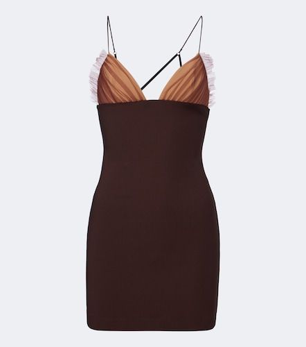 Minikleid aus Jersey mit Tüll - Nensi Dojaka - Modalova