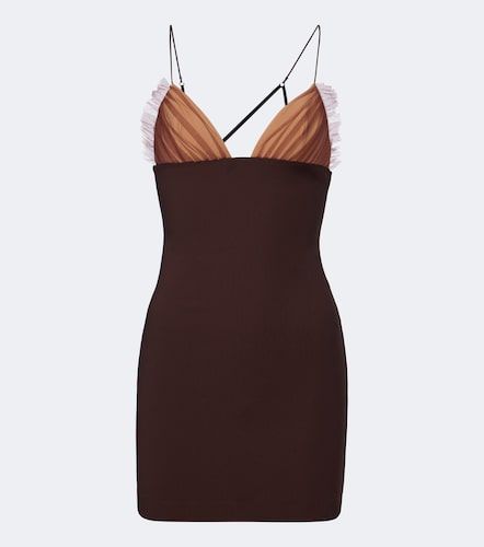 Vestido corto de jersey fruncido - Nensi Dojaka - Modalova