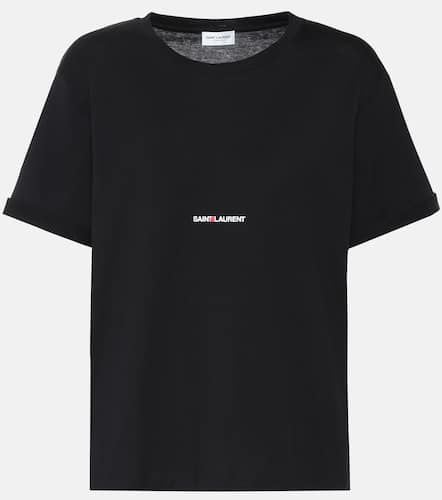 Saint Laurent Logo cotton T-shirt - Saint Laurent - Modalova