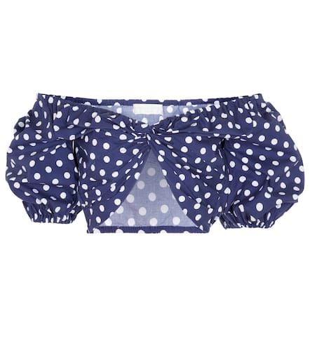 Rhys polka-dot crop top - Caroline Constas - Modalova