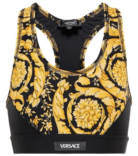 Barocco printed racerback sports bra - Versace - Modalova