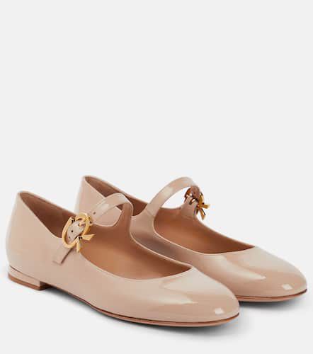 Mary Ribbon patent leather ballet flats - Gianvito Rossi - Modalova