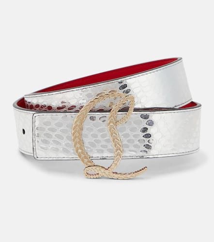 CL 35mm metallic leather belt - Christian Louboutin - Modalova