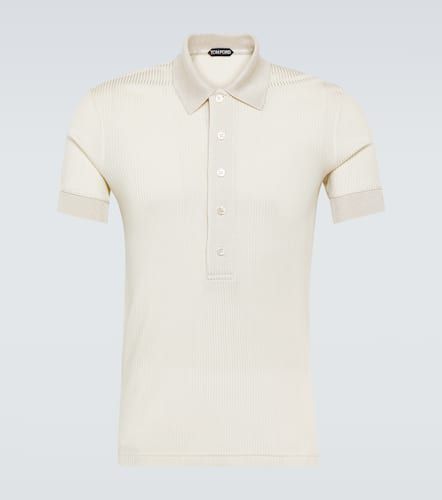 Tom Ford Ribbed-knit polo shirt - Tom Ford - Modalova