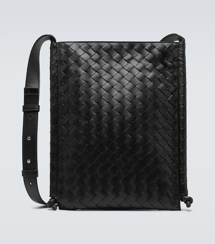 Flat Loop Intrecciato leather crossbody bag - Bottega Veneta - Modalova