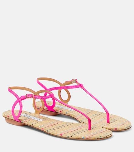 Almost Bare leather thong sandals - Aquazzura - Modalova