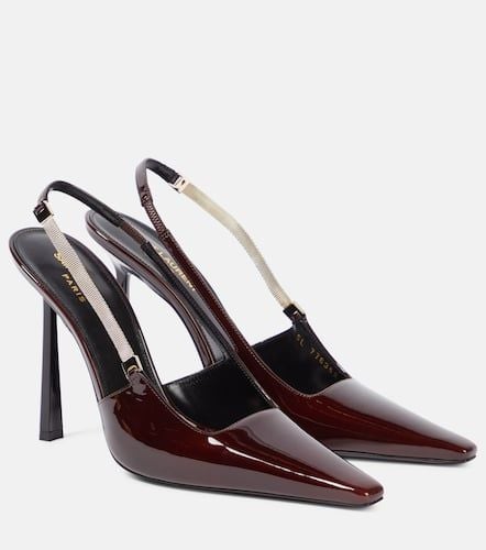 Blake 110 patent leather slingback pumps - Saint Laurent - Modalova